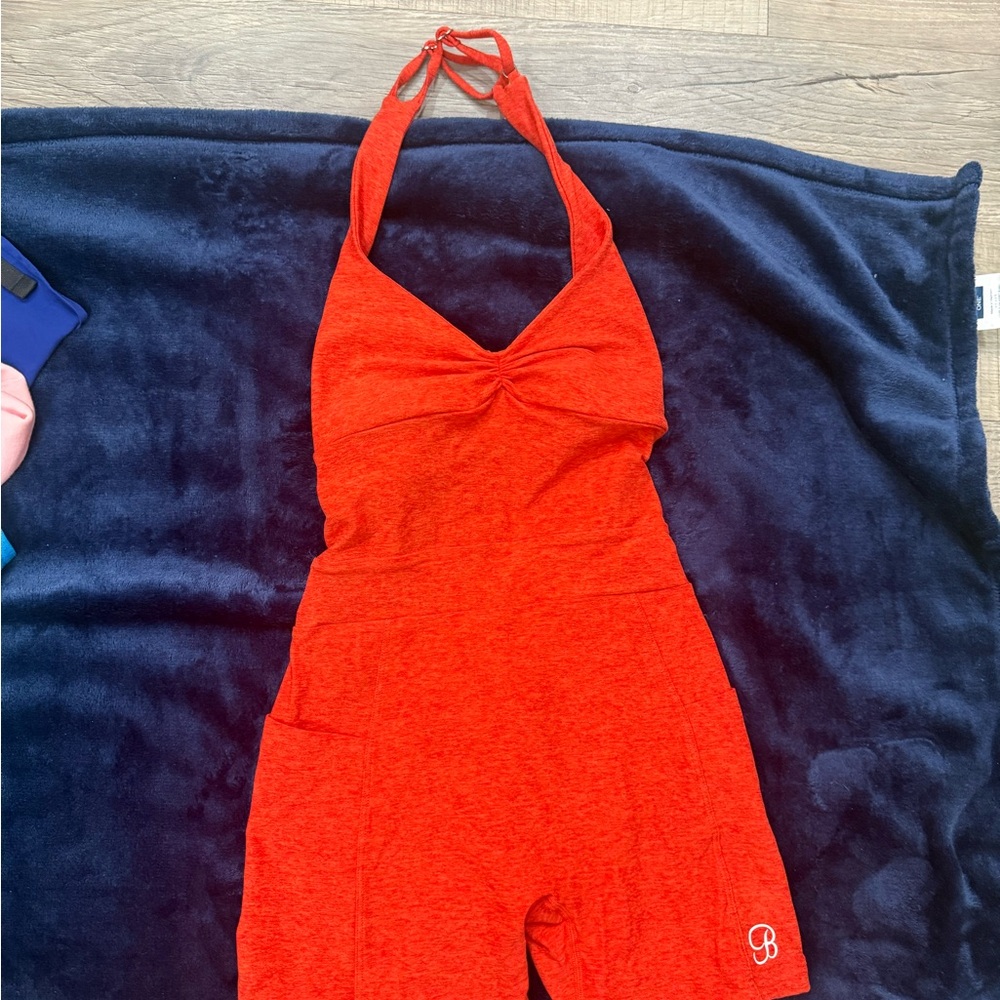 Bombshell Sportswear Bright Orange Active Jumpsuit - Picture 3 of 5